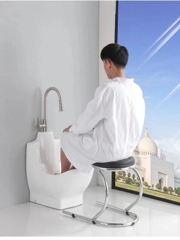 Sittable Chair Wudu Wash Basin