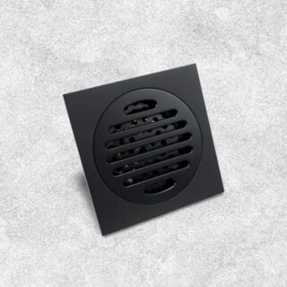 STEEL FLOOR DRAIN BLACK