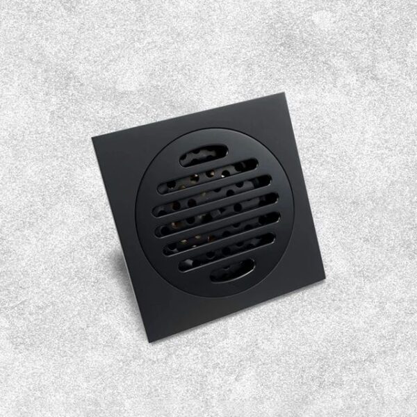 STEEL FLOOR DRAIN BLACK