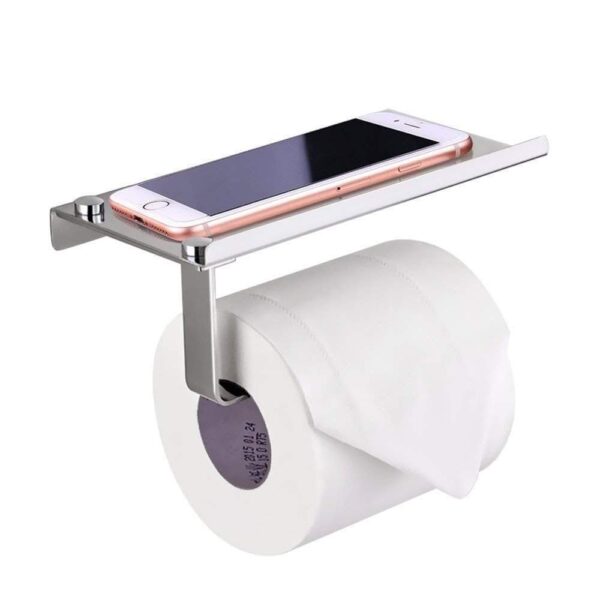 Antique Toilet Paper Holder | Mobile Stand Chrome - Image 3