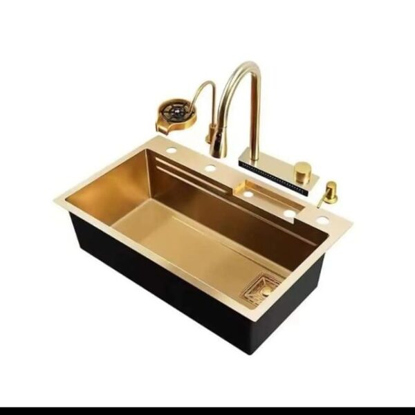 Golden Waterfall Kitchen Sink - Image 4