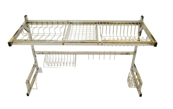 KITCHEN DISH STORAGE RACK STAINLESS STEEL - Image 4