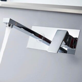Chrome Wall Mounted Concealed Basin Mixer Tap