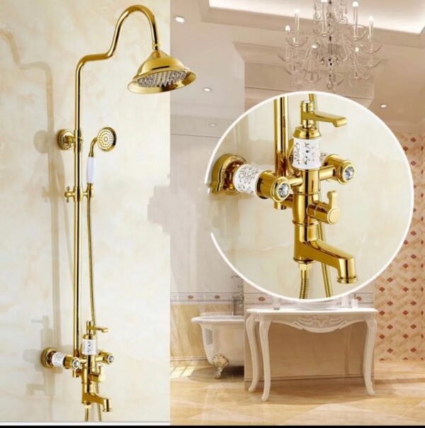 LUXURY STONE GOLDEN SHOWER SET - Image 4