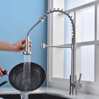 Pull Out Spring Sink Mixer