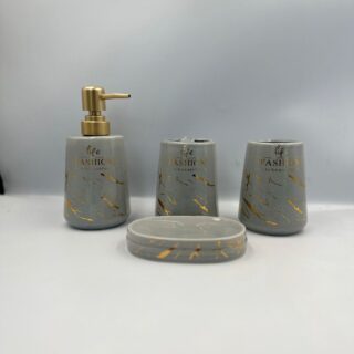 Ceramic Accessory Set Grey