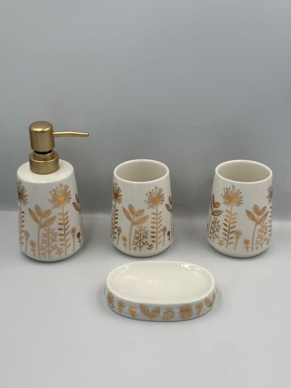 Ceramic Accessory Set White - Image 3