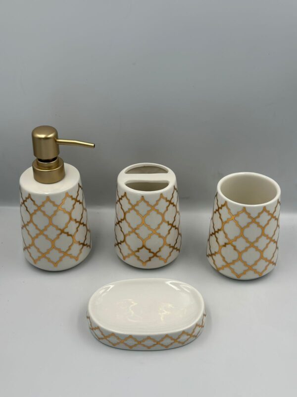 Ceramic Accessory Set White - Image 5