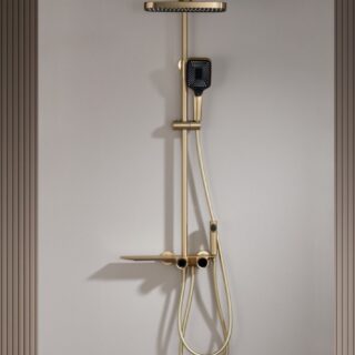 Waterfall Top Rain Shower and Handheld Shower Set Mixer