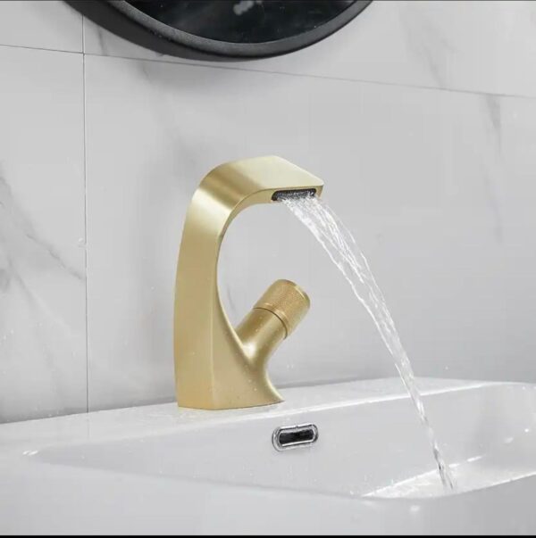 Waterfall Basin Sink Mixer Tap Creativity Black - Image 5