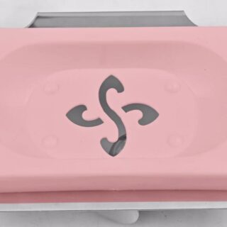 PVC Steel Soap Dish Pink