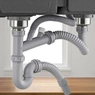 Waste Pipe For Double Sink Bowl