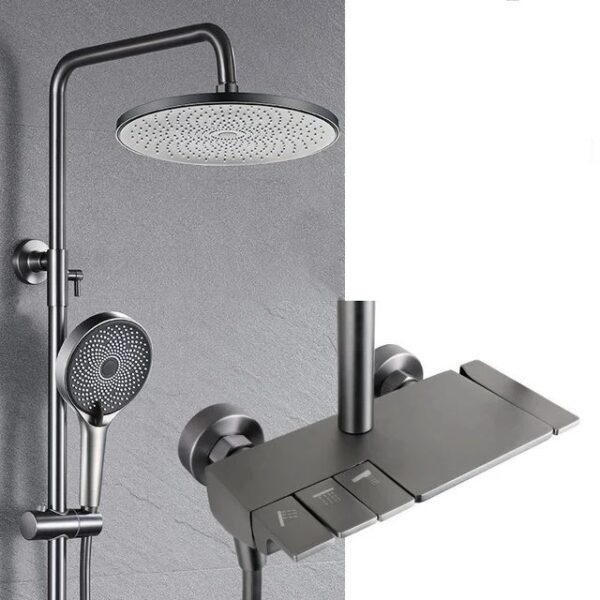 Square Button Shower Set - Image 3