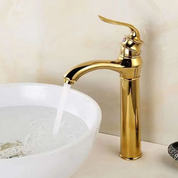 U Long Golden Basin Mixer - Image 2