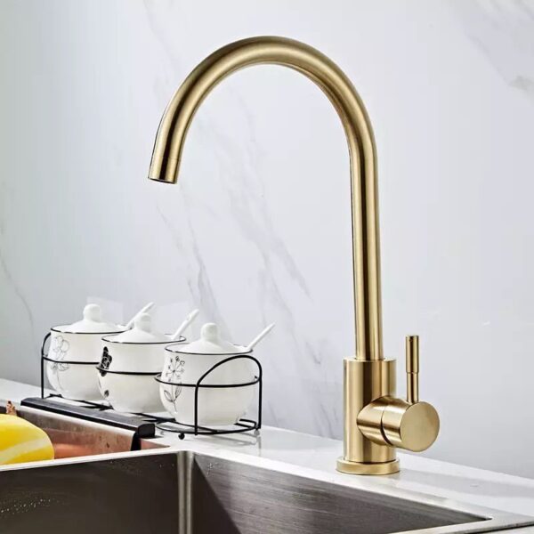 Sink Mixer Golden Round