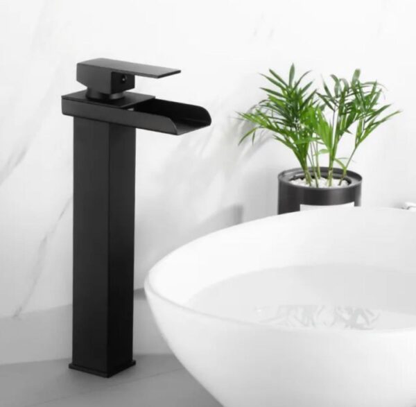 Square Waterfall Basin Mixer - Image 2