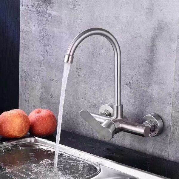 Center Lever Wall Mixer Sink Tap